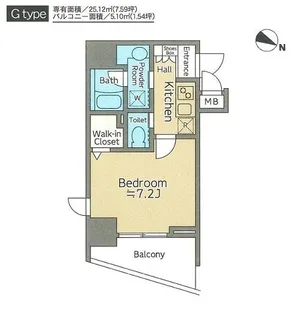 クレイシア大井町【5階】の間取り