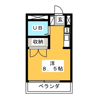 MAPLE・YADA FII【1階】の間取り