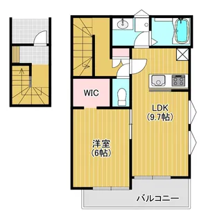 Le Calme(ル カルム)【2階】の間取り