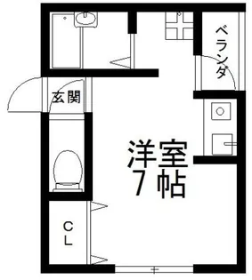 メゾン松村【1階】の間取り
