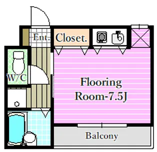 ピュアハウスS【1階】の間取り
