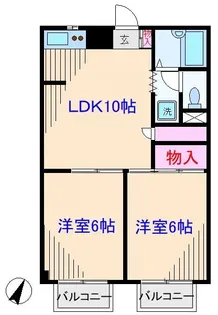 メイウール新川崎【2階】の間取り