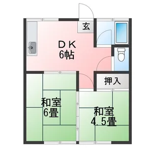 平和荘【1階】の間取り