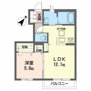 グランカーサ【1階】の間取り