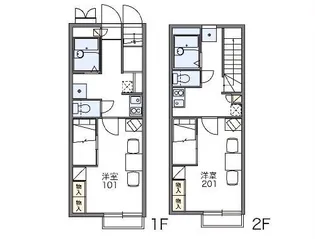 レオパレスシェロスII【2階】の間取り