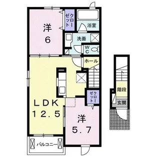 サン ルミエール1【2階】の間取り