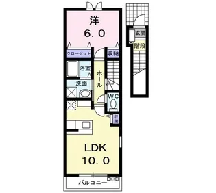 ファースト・スクエア【2階】の間取り