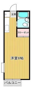 ニュー栃木ハイツ5号【1階】の間取り