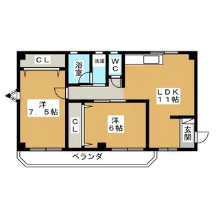 ハイツ大宮【1階】の間取り