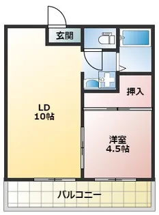 駅前ハイツI【2階】の間取り