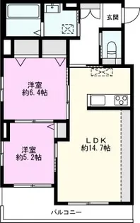 カーサボニータ【1階】の間取り