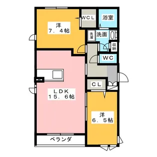 ジュアン【1階】の間取り