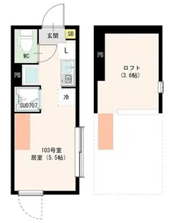 HARUMI上高井戸【1階】の間取り