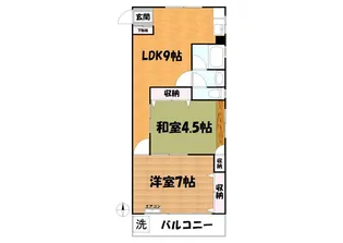 サニーコーポ・K【5階】の間取り