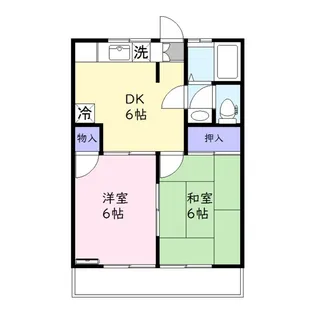 第二コーポユウ【2階】の間取り