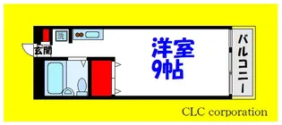 カーサ第二宇喜田3号棟【9階】の間取り