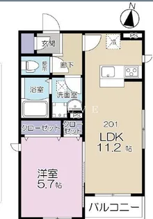 ルマ・ワーワ【2階】の間取り
