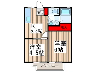 ワク井ハイツの間取り