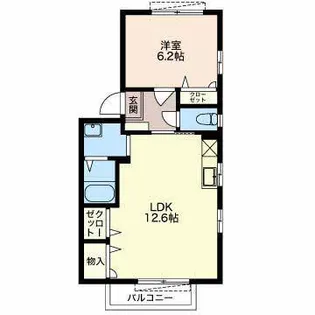 アーティア【2階】の間取り