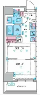 GENOVIA本所吾妻橋III【3階】の間取り