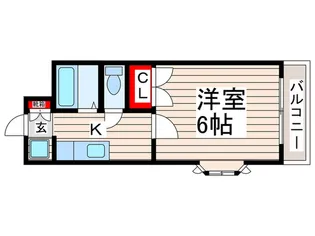 第6コーポマキ【3階】の間取り