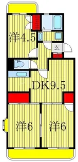 フェルムグレース【3階】の間取り