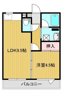 ほのぼのハイツ3【2階】の間取り