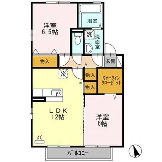 スカイコート大村(II・III) III棟【2階】の間取り