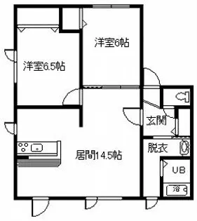 ハイムクリオネ【1階】の間取り