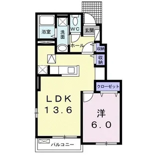 フィオーレII【1階】の間取り