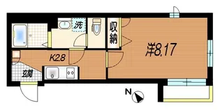 ウーノ・トレンタ【2階】の間取り