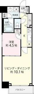 ミェーレ日本橋【7階】の間取り