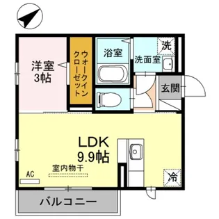 KD-II【3階】の間取り