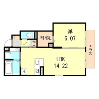 セルヴィス デ エスプリ【1階】の間取り