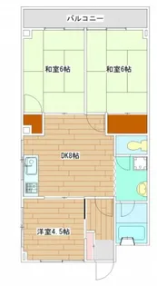福本マンション【1階】の間取り