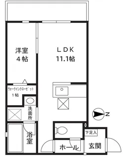AnnexVilla元住吉【2階】の間取り