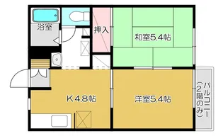 ディアス四日町【2階】の間取り