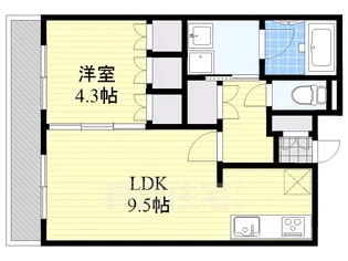RJRプレシア博多駅前【3階】の間取り