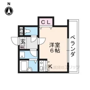 熊野道谷口マンション【1階】の間取り