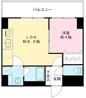 LUVIAS堺【6階】の間取り