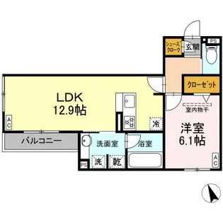 グラン ミリュウ【2階】の間取り