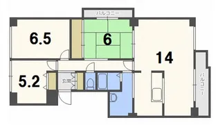 ベルシティ20【11階】の間取り