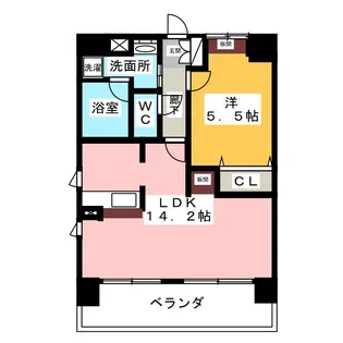 Ceres賑町【14階】の間取り