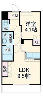 ベル・アシューレ【1階】の間取り