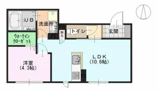 タイムズ【1階】の間取り