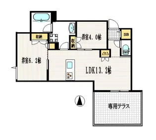 OID Terrace【1階】の間取り