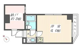 木戸坂ハイツ【2階】の間取り