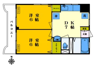 三信マンション【6階】の間取り