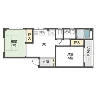 ハイツ永原【3階】の間取り