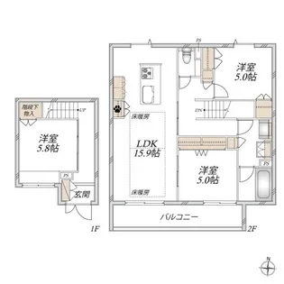 フォルス善福寺IIの間取り